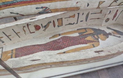 Dama Menekhermut - sarcófago antropoide. Antiguo Egipto.